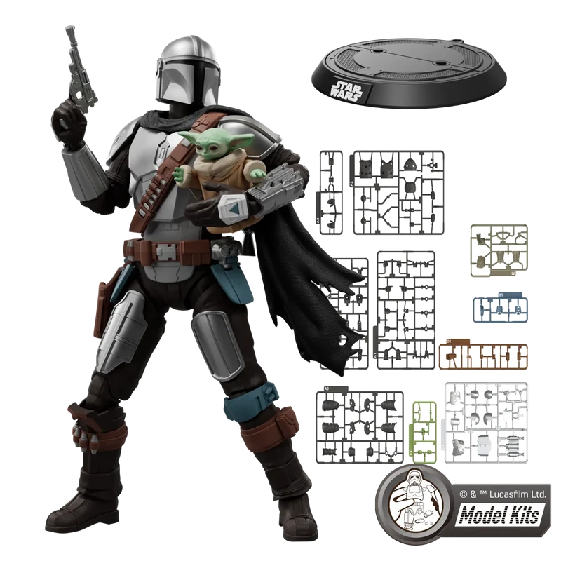 Model Kit Blokees - The Mandalorian Din Djarin and Grogu 12cm
