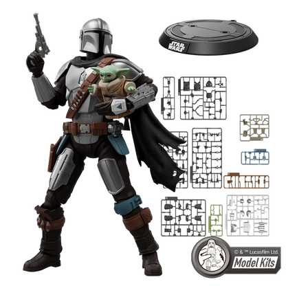 Model Kit Blokees - The Mandalorian Din Djarin and Grogu 12cm