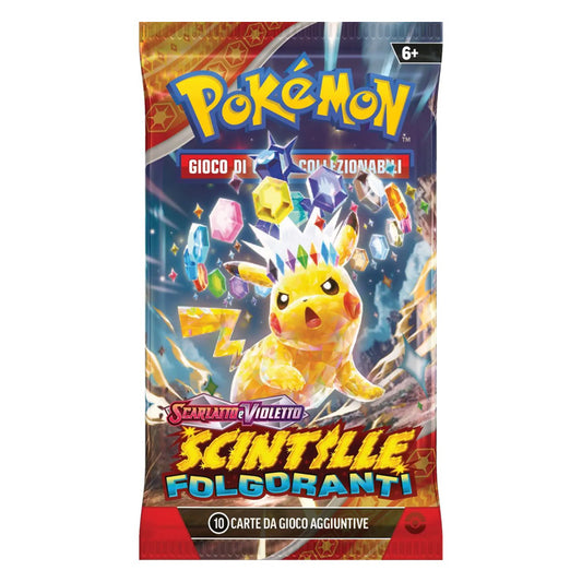 Pokemon  SV08 Scintille Folgoranti Bustina (10carte) ITA