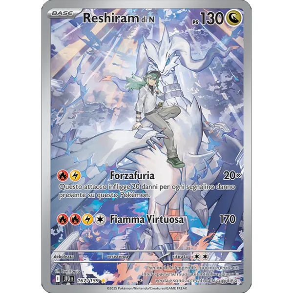 167-159 Reshiram di N - Illustrazione Rara (ITA)