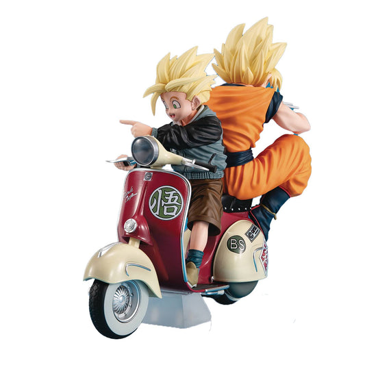 Dragonball Z  - Ss Son Goku and Son Gohan on Motorbike 16 cm