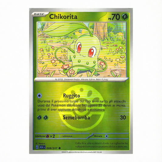 008-217 Chikorita - Comune Reverse Poke Ball (IT)