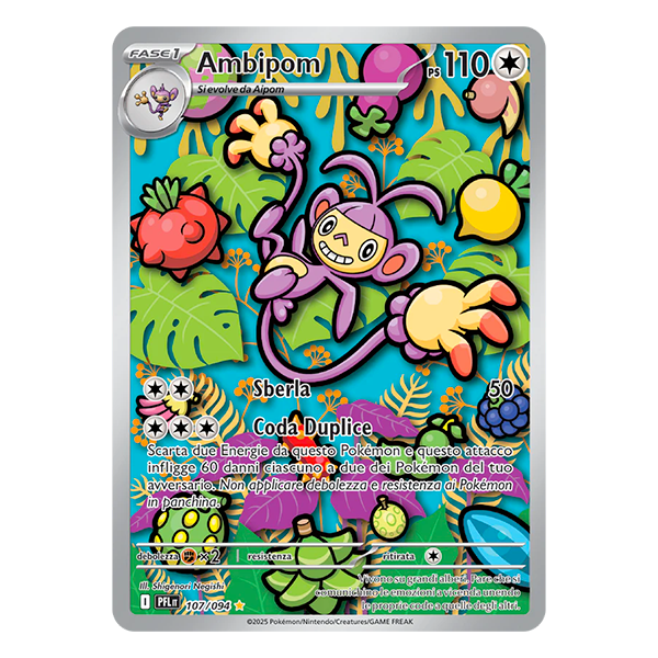 107-094 Ambipom - Illustrazione Rara Segreta (ITA)