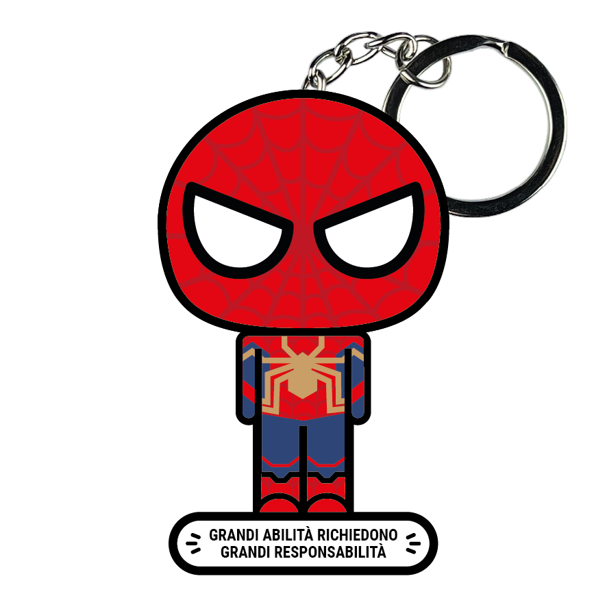 portachiavi smart, micro me, biglietto da visita digitale, spiderman, avengers, marvel