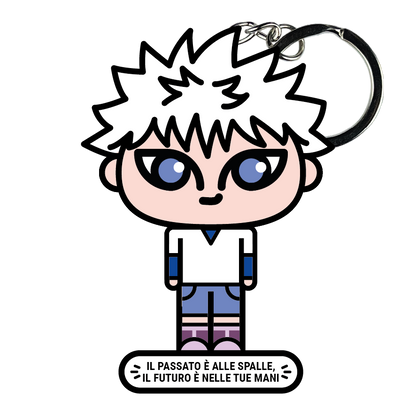 portachiavi smart, micro me, biglietto da visita digitale, hunter x hunter, killua Zoldick