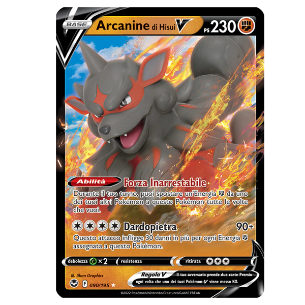 090-195 Arcanine di Hisui V - Illustrazione Rara (ITA)