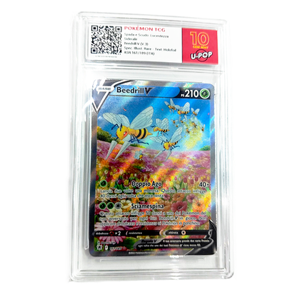 161-189 Beedrill V - Illustrazione Rara Segreta Gradata 10 (IT)