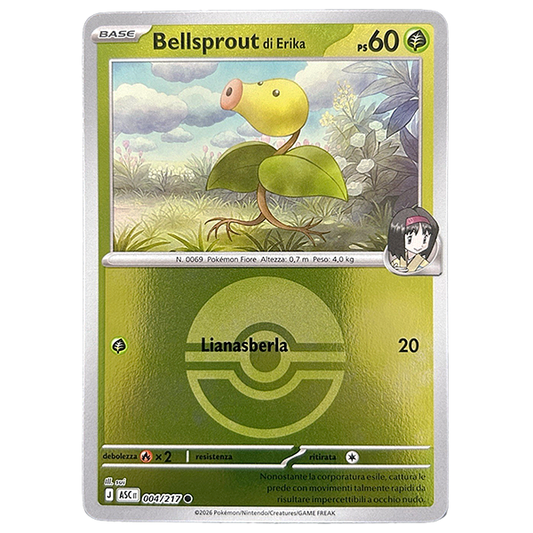 004-217 Bellsprout di Erika - Comune Reverse Poke Ball (IT)