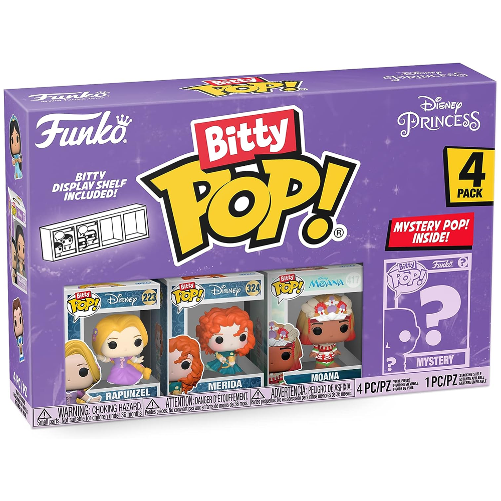 Bitty Pop Disney Princess- Rapunzel - Merida - Moana