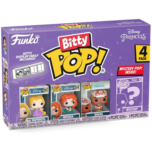 Bitty Pop Disney Princess- Rapunzel - Merida - Moana