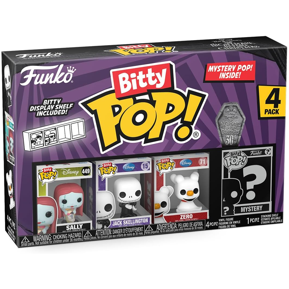 Bitty Pop Nightmare Before Christmas - Sally - Jack - Zero