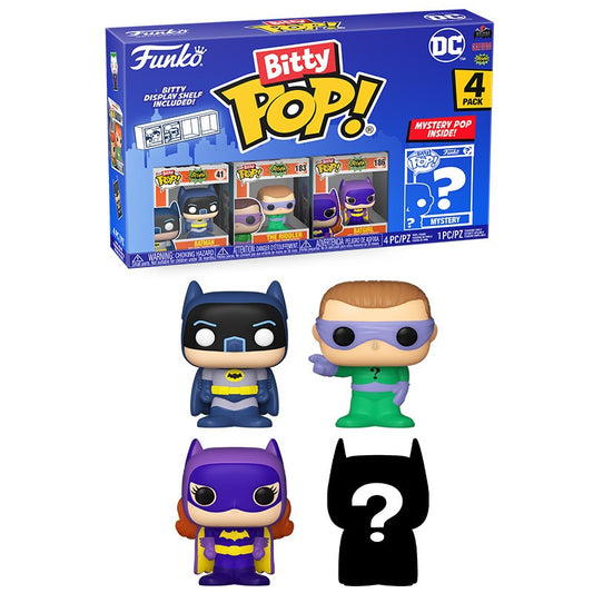 Bitty Pop Dc:  Batman - The Riddler - Batgirl