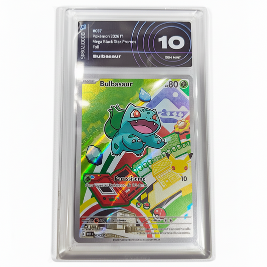 MEP037 Bulbasaur - Illustrazione Rara Promo Gradata 10 (IT)