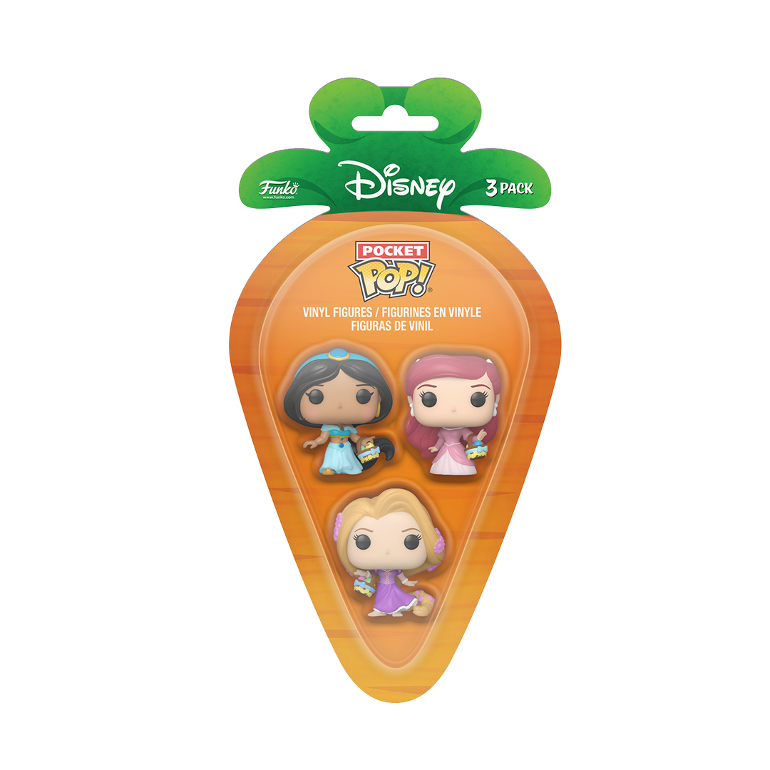 Carrot Pocket Pop Disney - Jasmin , Ariel , Rapunzel