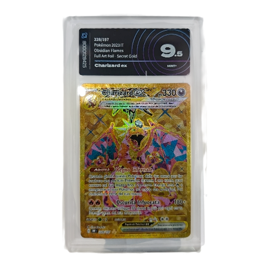 228-197 Charizard Ex - Illustrazione Rara Segreta Gradata 9.5 (IT)