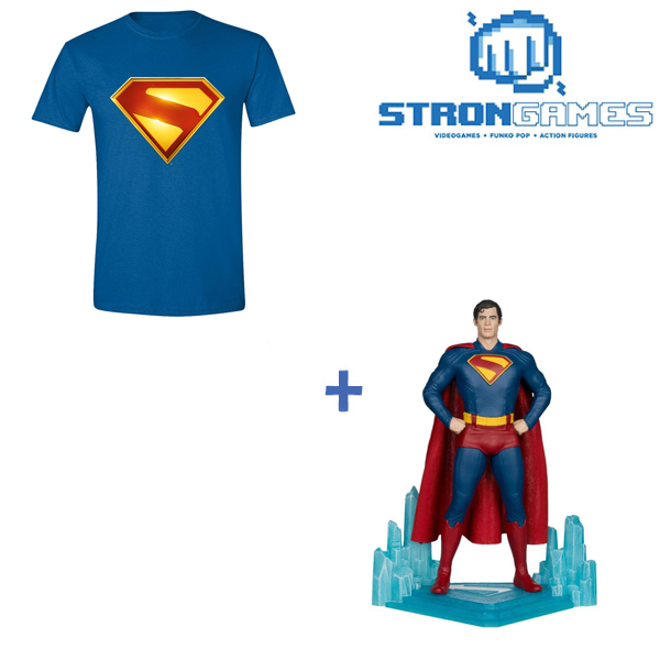 Combo Superman (Movie 2025) 30cm + T-Shirt Taglia L