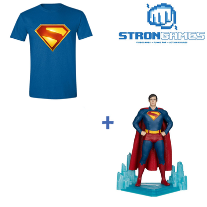 Combo Superman (Movie 2025) 30cm + T-Shirt Taglia L