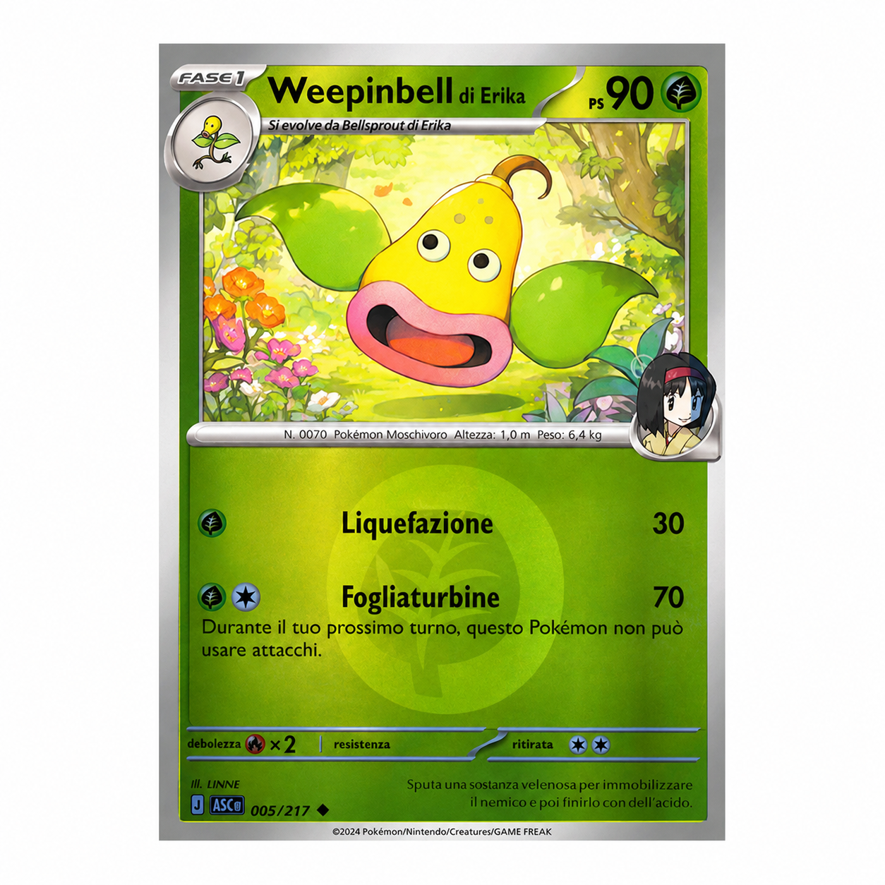 005-217 Weepinbell Di Erika - Non Comune Reverse (IT)