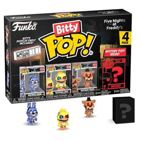 Bitty Pop Fnaf:  Nighmare Bonnie - Nightmare Chica - Nightmare Freddy