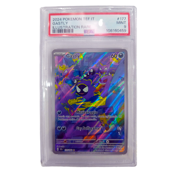 177-162 Gastly - Illustrazione Rara Segreta Gradata 9 (IT)