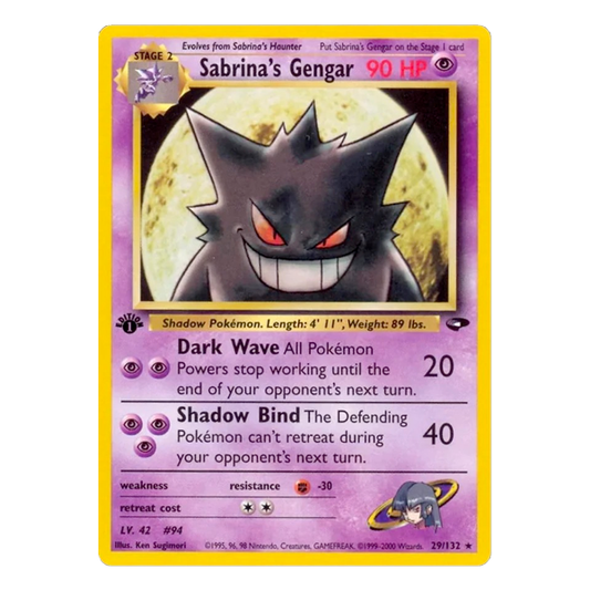 29-132 Sabrina's Gengar - Rara (ENG) 6 + Case