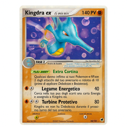 094-101 Kingdra EX - Rara Holo (IT) 6 + case
