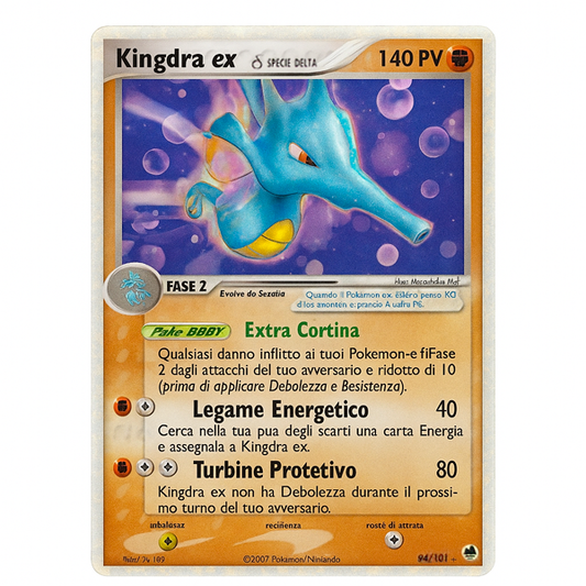 094-101 Kingdra EX - Rara Holo (IT) 6 + case