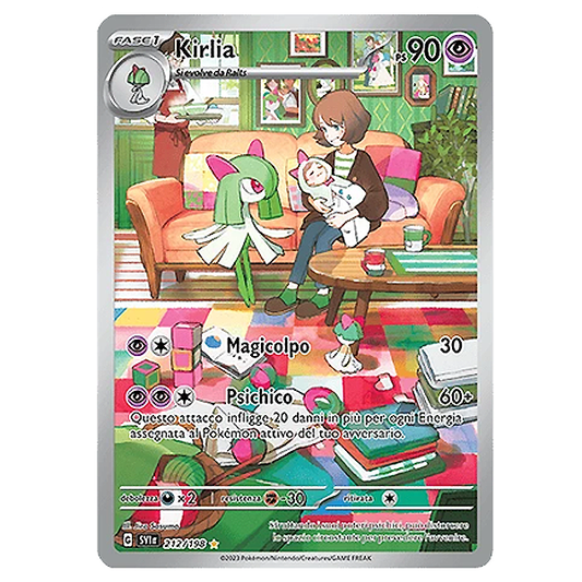 212-198 Kirlia - Illustrazione Rara (IT)
