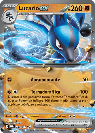 Lucario - Rara Ex Foil (IT)
