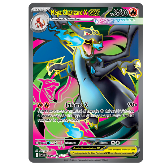 109-094 Mega Charizard X EX - Illustrazione Ultra Rara Segreta (ITA)