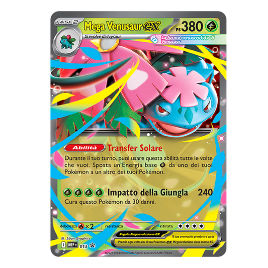 013 Mega Venusaur Ex - Promo Rara (IT)