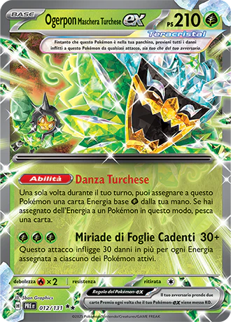 Ogerpon Maschera Turchese - Rara Ex Foil (IT)