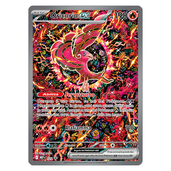 Promo 024 Oricorio EX - Rara (IT) + Case