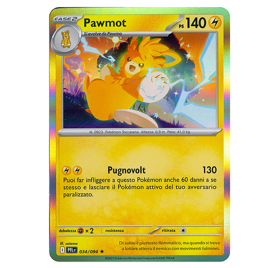 034-094 Pawmot - Rara Holo (IT)
