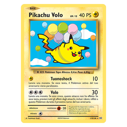 110-108 Pikachu Volo - Rara Segreta (IT) 8 + Case