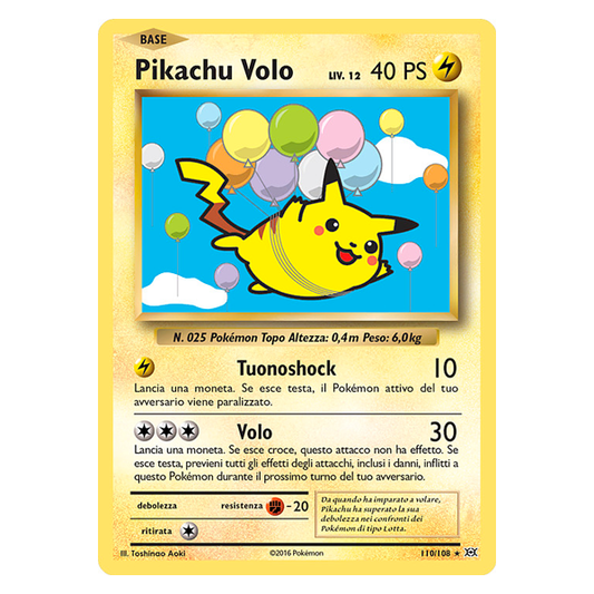 110-108 Pikachu Volo - Rara Segreta (IT) 8 + Case