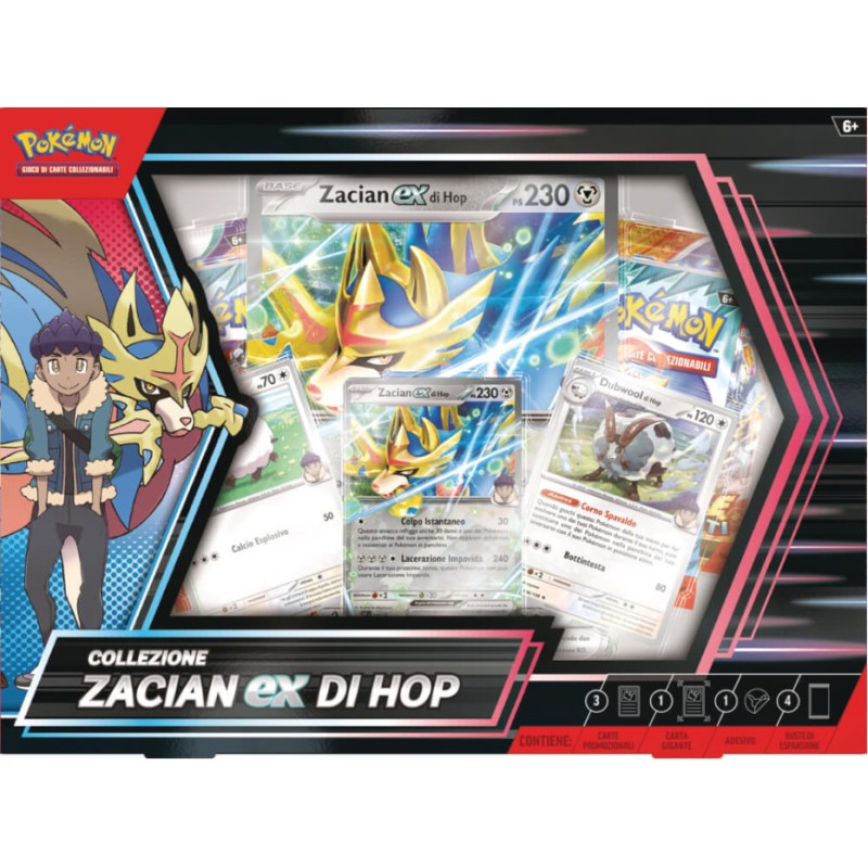 Pokemon Card Box - Zacian Ex di Hop ITA