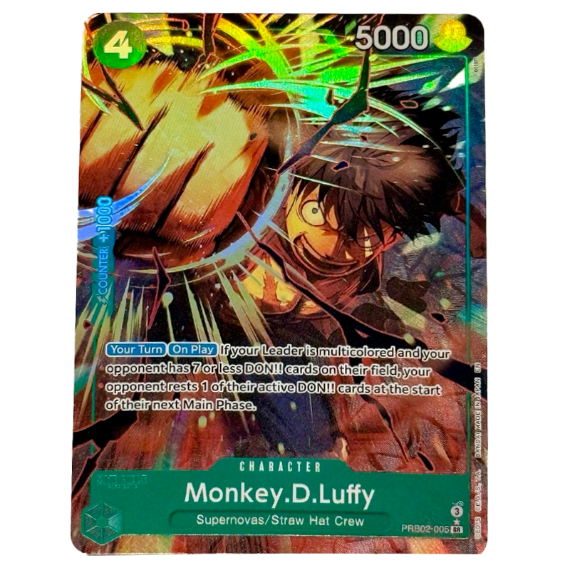 PRB02-005 Monkey D Luffy  - Super Rara (ENG)