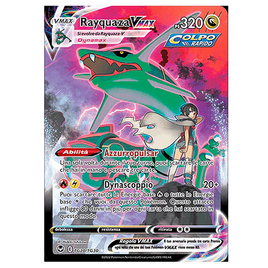 TG20-TG30 Rayquaza VMAX - Illustrazione Ulta Rara (ITA)