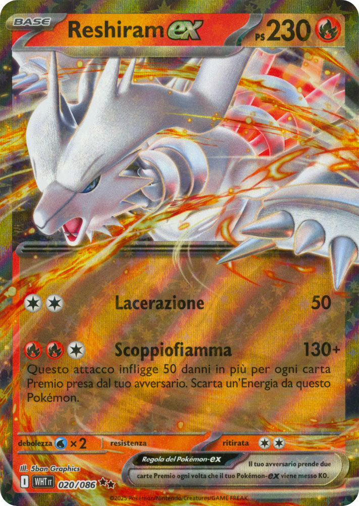 Reshiram Ex - Rara Foil (ITA)