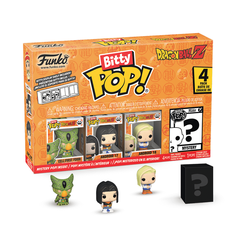 Bitty Pop Dragon Ball:  Cell First Form - Android 17 - Android 18
