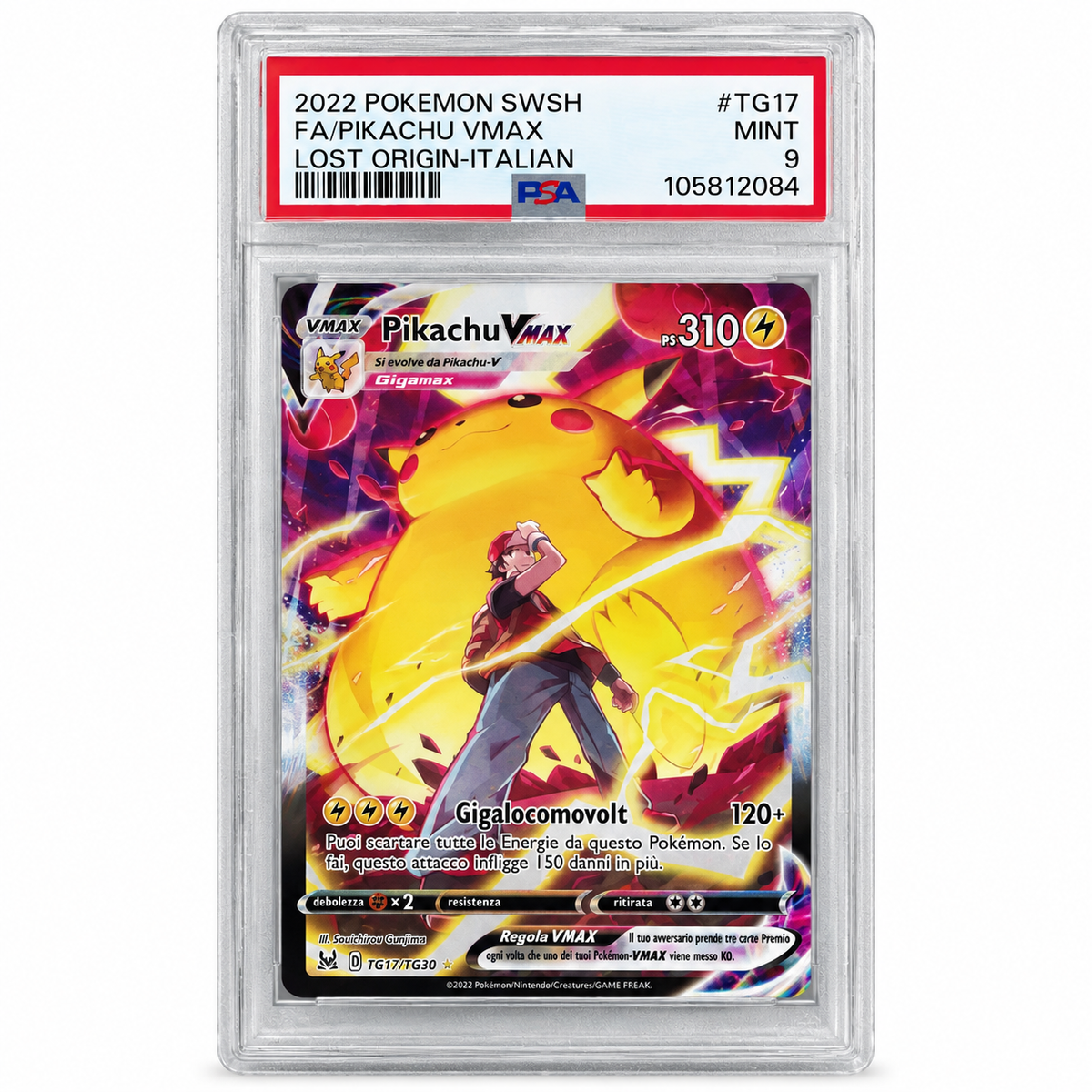 TG17-TG30 Pikachu VMAX - UR PSA 9 (ENG)