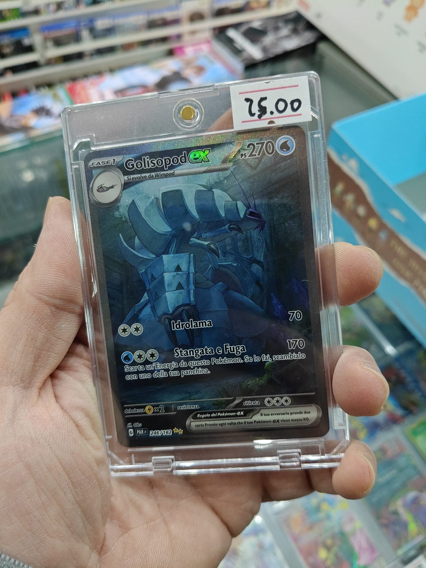 246-182 Golisopod EX - Illustrazione Rara Segreta (ITA) + Case