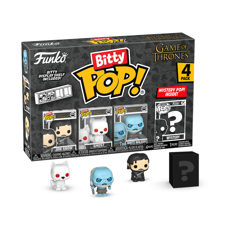 Bitty Pop Game of Thrones: Jon Snow - Ghost - White Walker