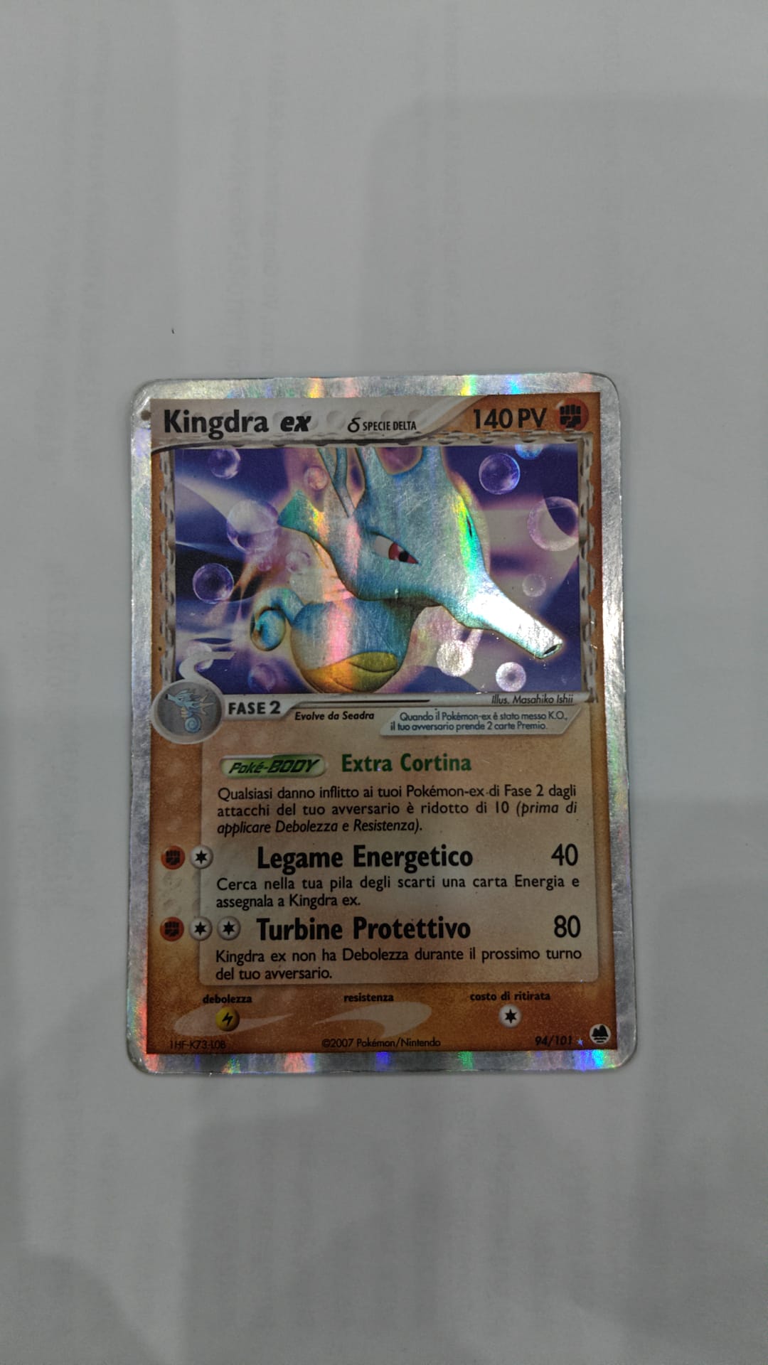 094-101 Kingdra EX - Rara Holo (IT) 6 + case