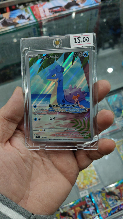 194-182 Lapras di Misty  - Illustrazione Rara Segreta (ITA) + Case