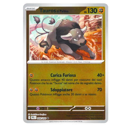 048-094 Tauros di Paldea - Non Comune Reverse (IT)