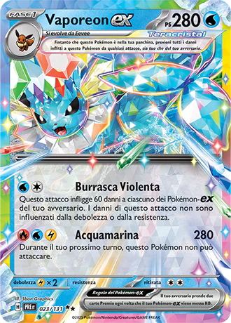 Vaporeon - Rara Ex Foil (IT)
