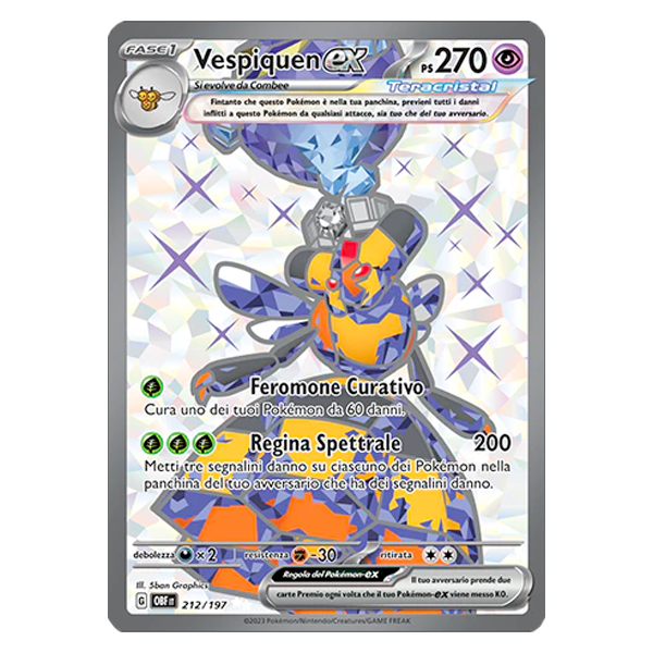 212-197 Vespiquen Ex - Illustrazione Rara (ITA)