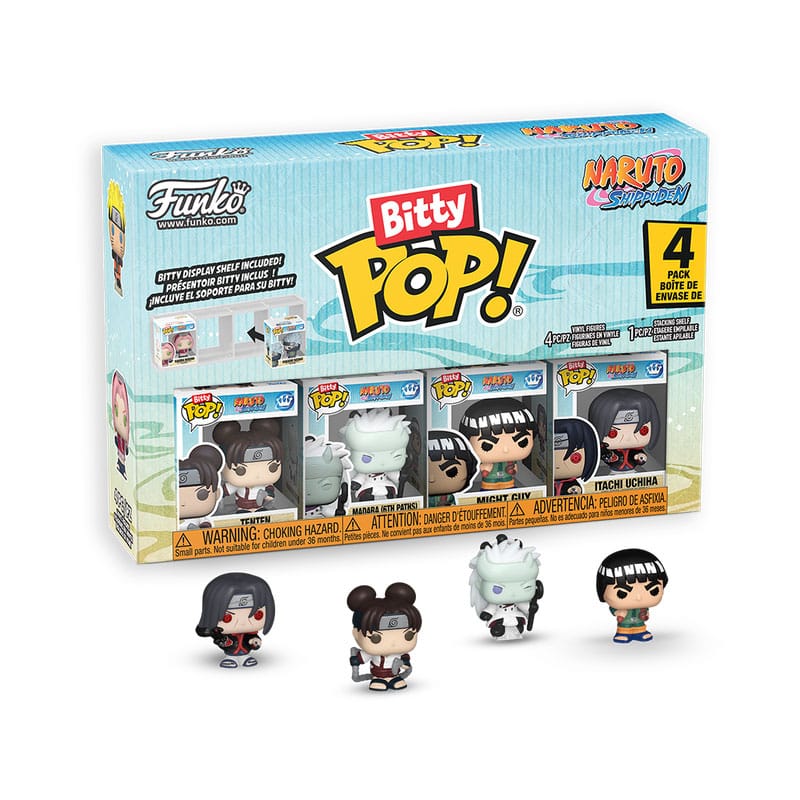 Bitty Pop Naruto: Tenten - Madara 6th Paths - Might Guy - Itachi Uchiha